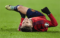 巴塞罗那核心球员加维膝盖十字韧带撕裂，本赛季报废+错过2024年欧洲杯。
