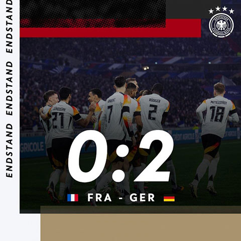法国  0 - 2  德国